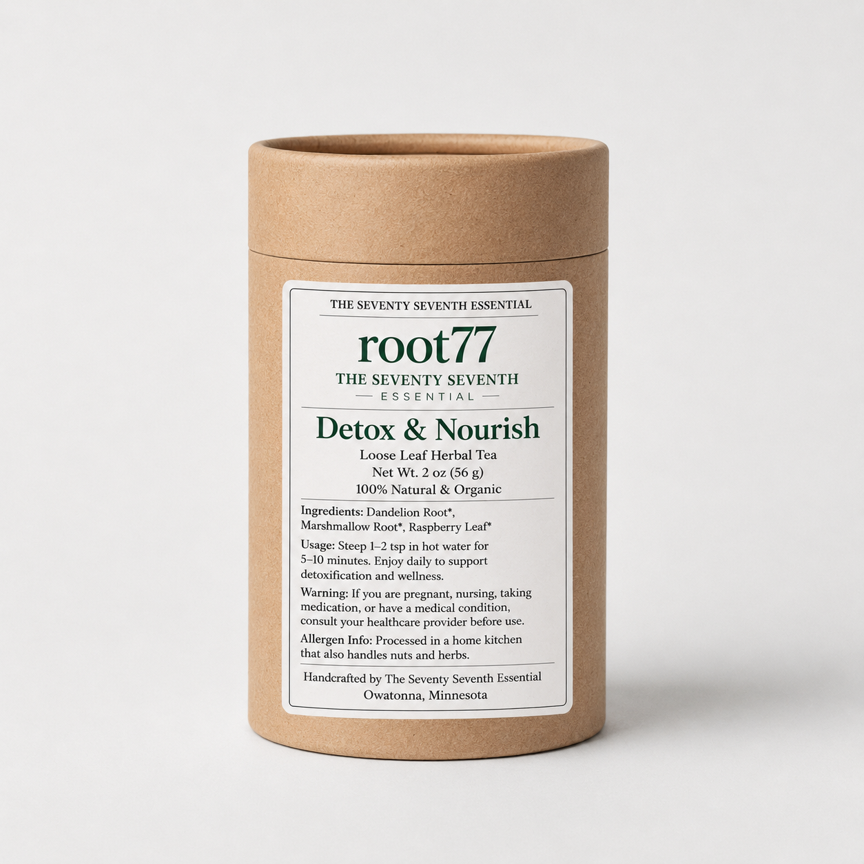 Detox and nourish loose leaf tea