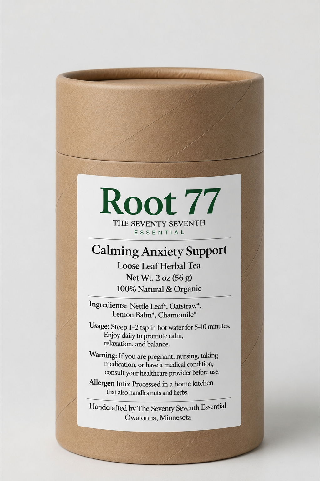 Calming Anxiety Support and nourish  Loose leaf tea