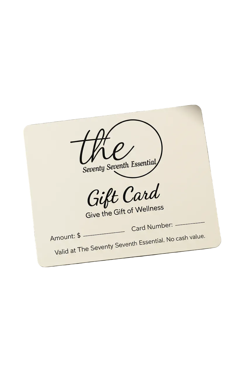 digital gift card laying on a marble counter top