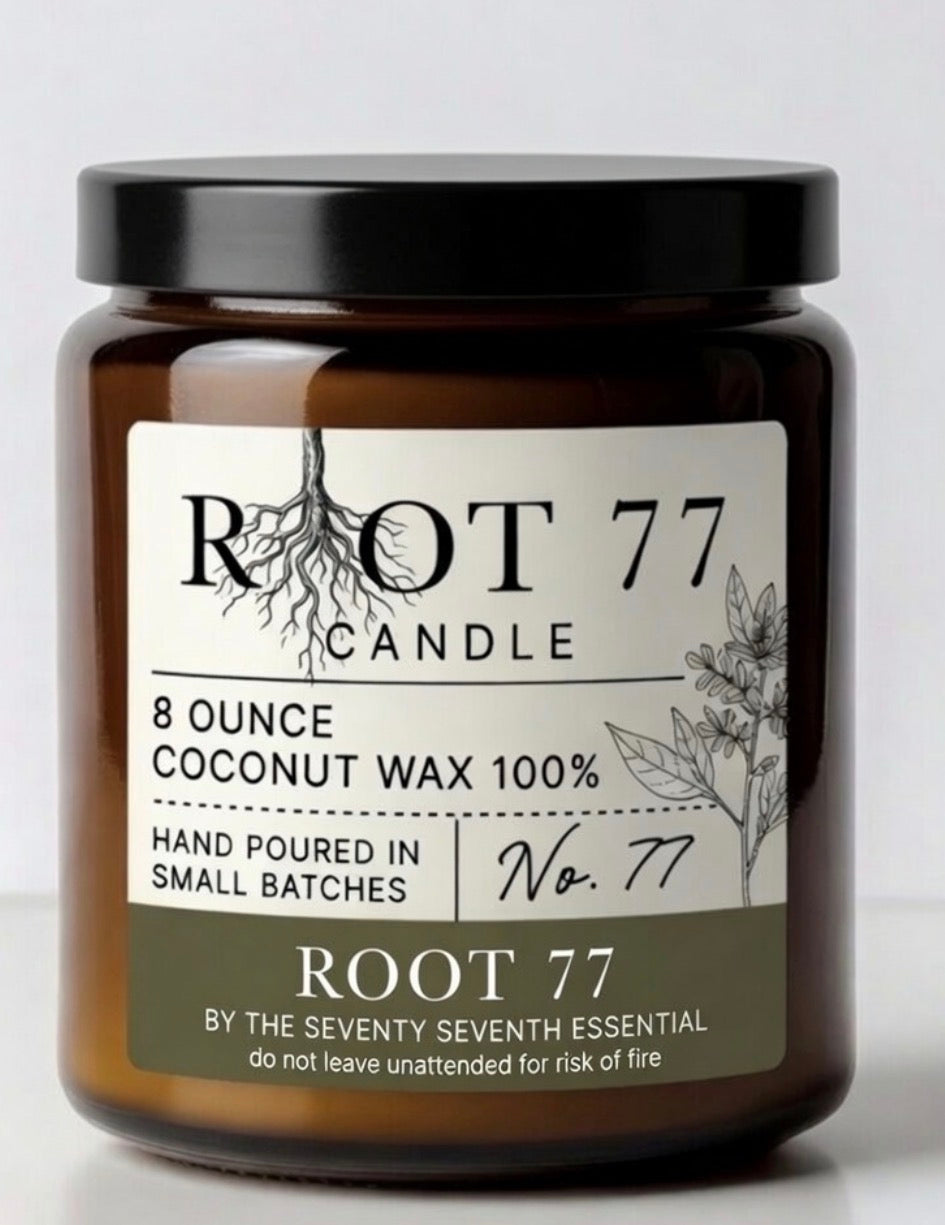 ROOT 77 Coconut Wax Candle – 8 oz
