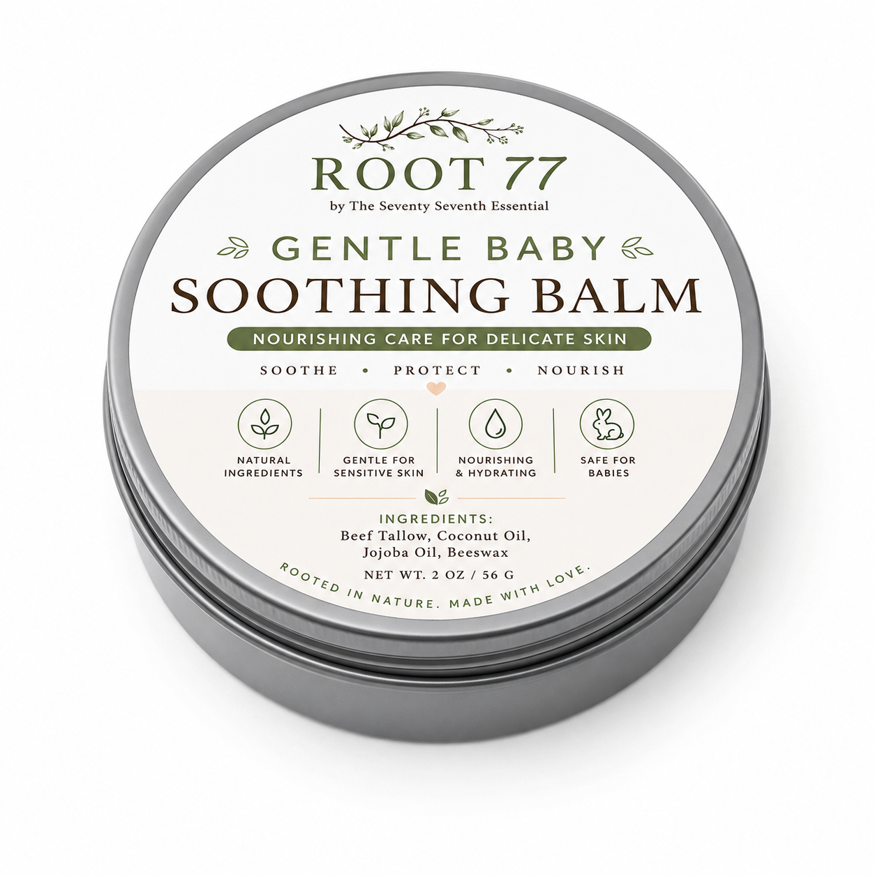 Gentle, soothing baby balm